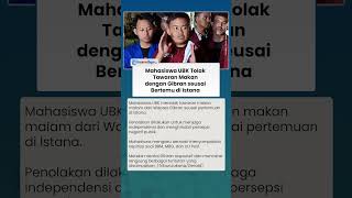 Mahasiswa UBK Tolak Tawaran Makan dengan Gibran, Enggan Dicap Negatif