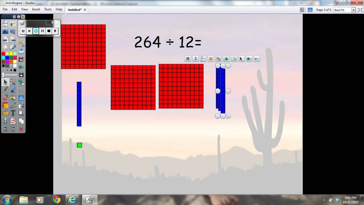 Lesson 2.3 Dividing with 2 digit divisor using base ten blocks
