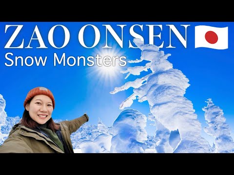 YAMAGATA (TOHOKU)🇯🇵 Snow Monsters in Zao Onsen Town☃️ Japan travel vlog #hiddengems