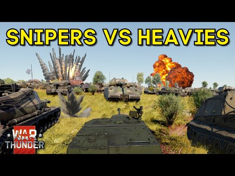 SNIPERS vs HEAVY TANKS - Can Snipers Stop the Swarm? - WAR THUNDER