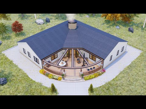 65' x 65' (20m x 20m) Absolutely Stunning House Design With Floor Layout - House Design Idea