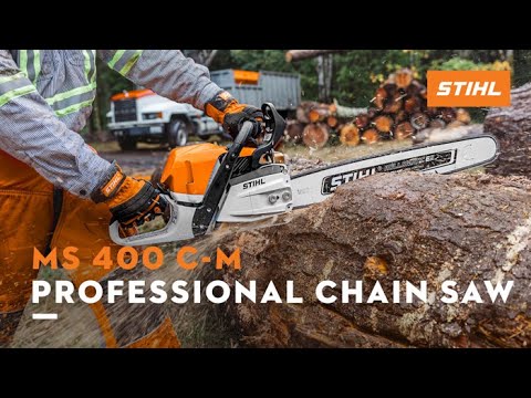 Stihl MS 400 C-M 25 in. Bar 33 RH3 w/ Filing Kit in Calmar, Iowa - Video 1
