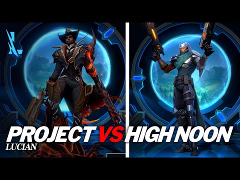 Lucian Project VS High Noon Skin Comparison Wild Rift
