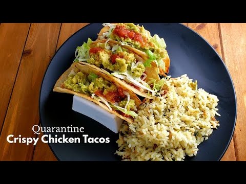 Quarantine Crispy Chicken Tacos | Crockpot Slow Cooker Taco Recipe