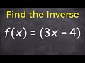 Finding the inverse of a function