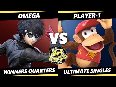 4o4 Smash Night 25 Winners Quarters - omega (Joker) Vs. Player-1 (Diddy Kong) SSBU Ultimate