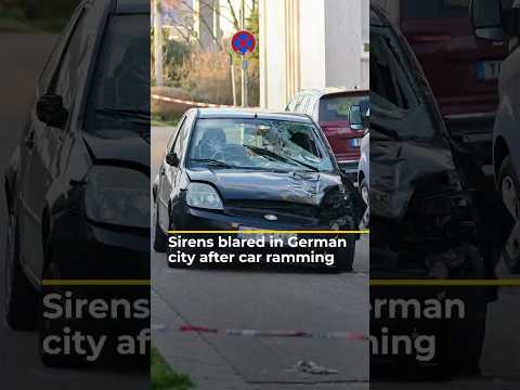 Sirens blared in German city after car ramming | AJ #shorts