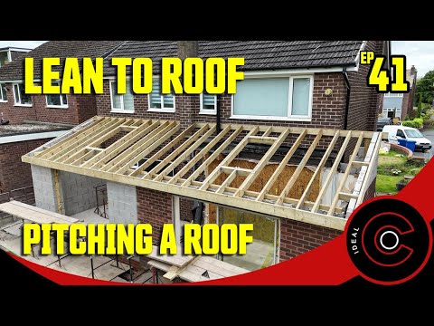 Single storey Extension- setting out and building a lean to ROOF