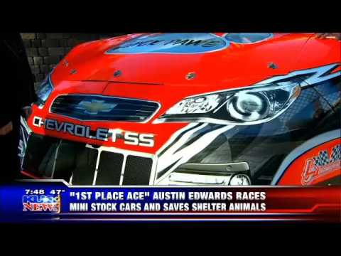 Austin Edwards races late models and saves shelter pets