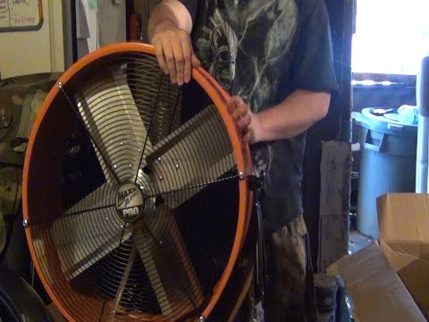 Maxx air pro 24 inch shop fan 4000 CFM BABY! Unboxing and review