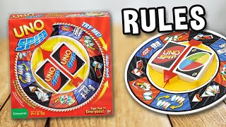 How to play UNO SPIN game (official rules, instructions and gameplay) | Spielregeln TV x Mattel