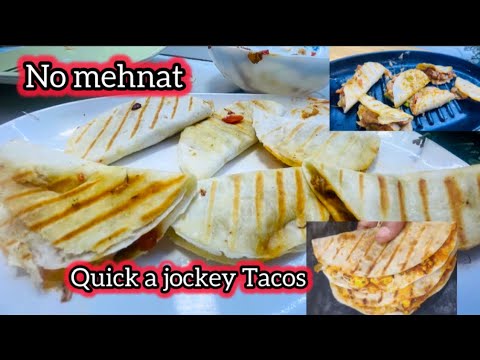 Restaurant style Chicken Tacos Recipe | Quick chicken fajita recipe