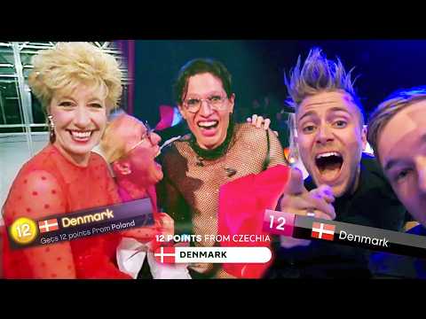 All '12 Points' for Denmark in Eurovision  // Danish commentator