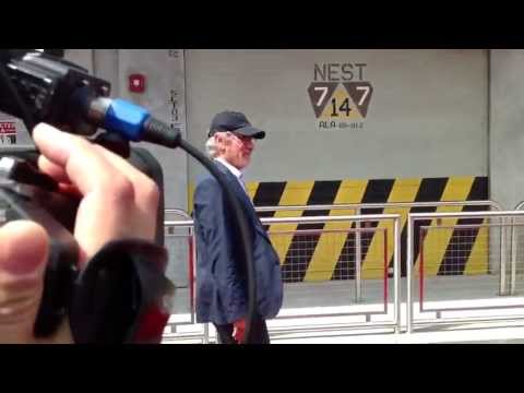 Steven Spielberg at the Transformers Grand Opening at Unive
