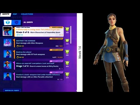 All week 14 Epic Quests Guide || Fortnite chapter 2 season 7
