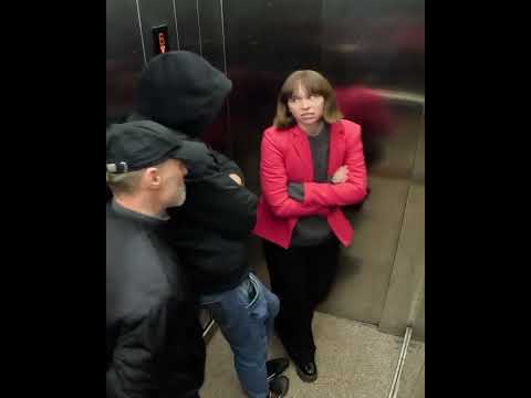 Shocking Moment: Man Harasses Woman in an Elevator #shorts #short #kindness