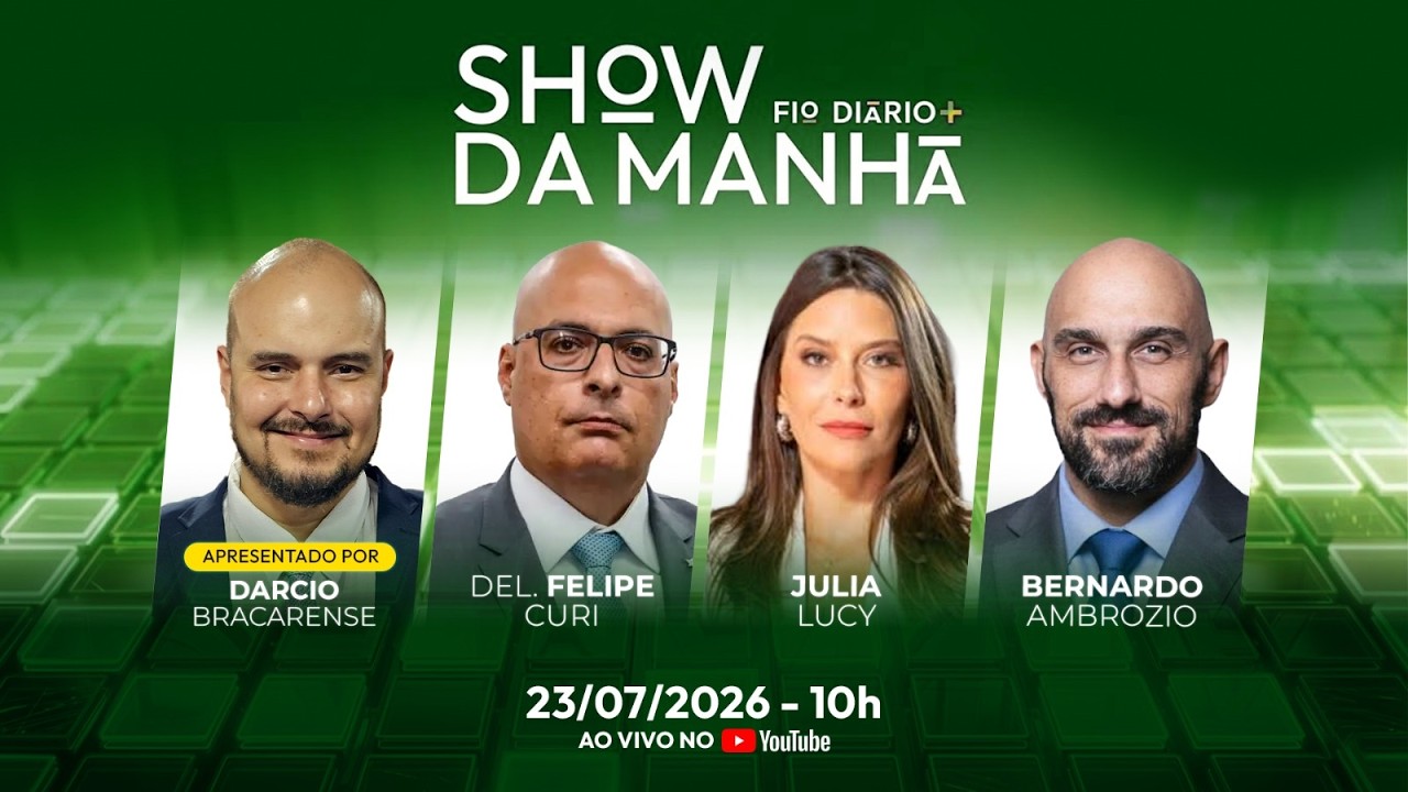 SHOW DA MANHÃ - FLÁVIO BOLSONARO QUESTIONA URNAS E LULA FOGE DOS DEBATES | 23/07/2026