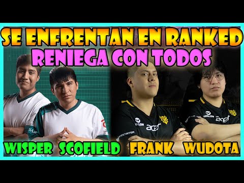 SCOFIELD, WISPER, GUNNAR VS FRANK, MOO EN RANKED EE.UU  DOTA 2 PRO