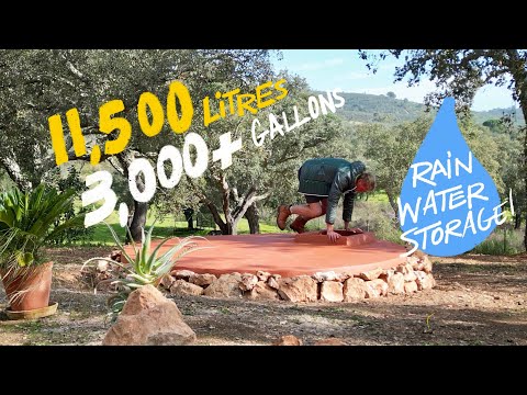 BUILDING AN UNDERGROUND RAIN WATER (From the Roof) CATCHMENT TANK | Start to Finish