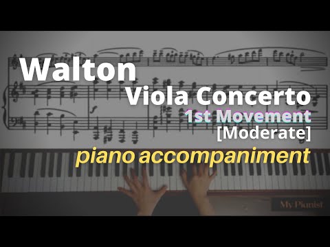 Walton - Viola Concerto, 1st Mov: Piano Accompaniment [Moderate]