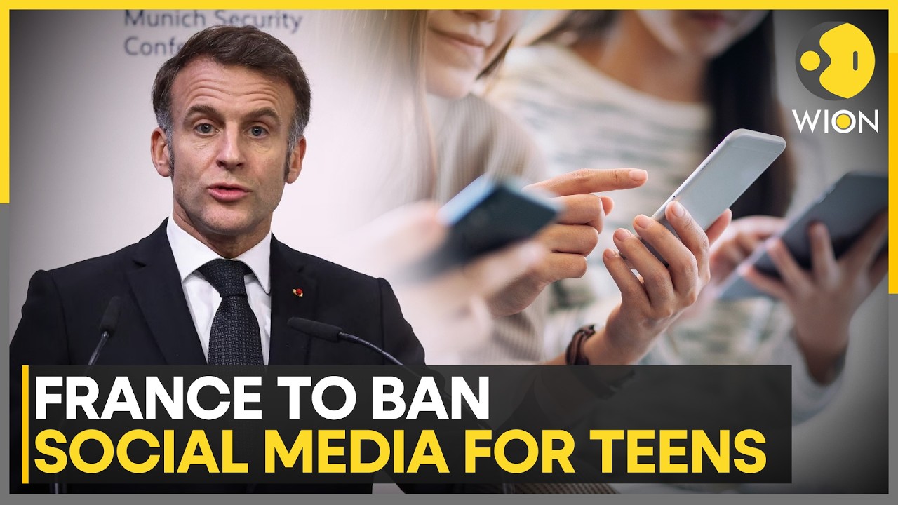 France Social Media Ban: European Nation Calls for Social Media Ban for Minors | WION NEWS