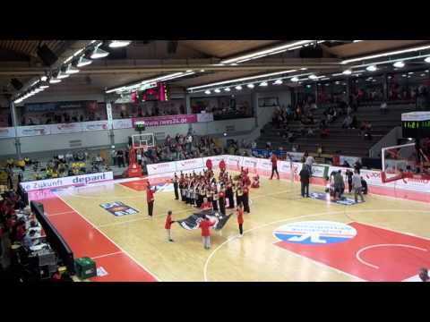 Fanfarenzug Zauberklang beim Gießen 46ers Spiel gegen Ludwigsburg