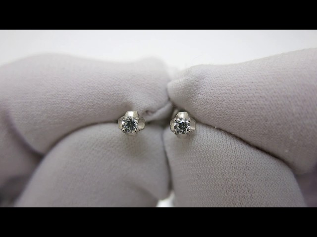 Срібні сережки пусети сжх113 Відео огляд