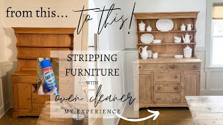 Stripping Furniture with Oven Cleaner 