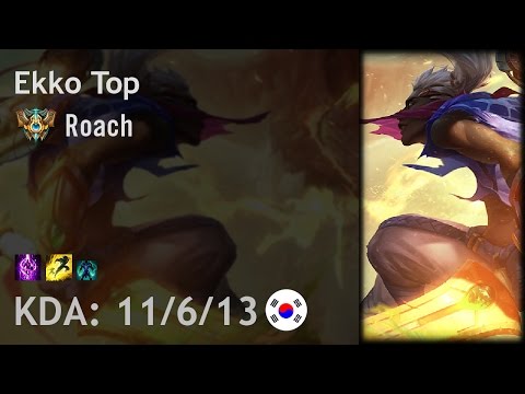 Ekko Top vs Jayce - Roach - KR Challenger Patch 6.20