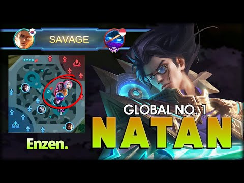 SAVAGE 20 KILLS!! Natan Aggressive Play by Enzen. Global No. 1 Natan - Mobile Legends: Bang Bang