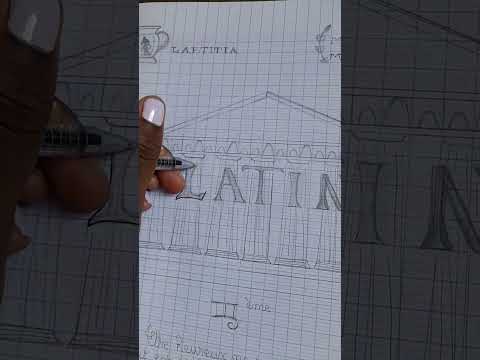 Je reproduis les pages de garde de @andrea_drw_ # backtoschool 2022-2023 #latin