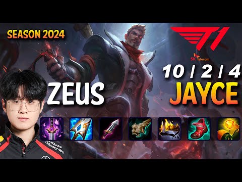 T1 Zeus JAYCE vs GRAGAS Top - Patch 14.5 KR Ranked CHALLENGER | lolrec
