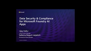 Data Security & Compliance for Azure Foundry AI Apps & Agents