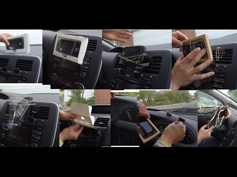 The Cheapest and Simplest DIY Cell Phone/GPS Mount in a Car