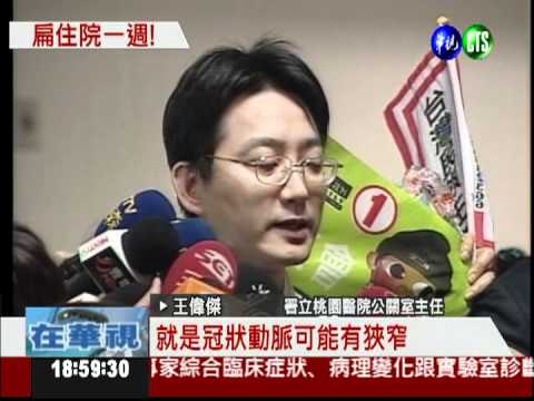 陳水扁罹冠心症 明開刀住院一週