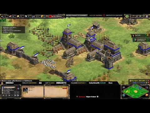 AoE 2: Définitive Edition - EXPERT PLAYERS ! THE VIPER VS HERA - MAP GOLD RUSH