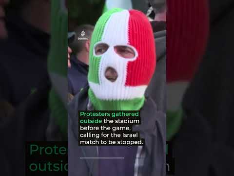 Protests disrupt Ireland football match with ‘Palestine tennis balls’ | #AJ shorts