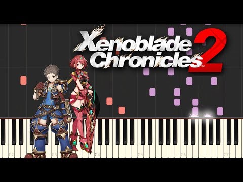 Xenoblade Chronicles 2 - Fonsa Myma (Night) (Synthesia Piano Tutorial)