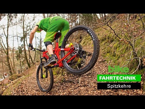 MTB-Fahrtechnik: Spitzkehre / Hinterrad versetzen lernen