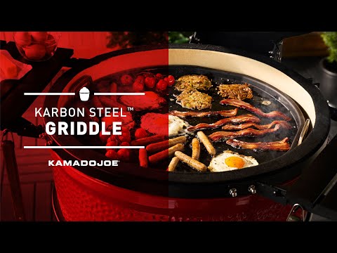 Full-Size Flat Top Karbon Steel Griddle Insert from Kamado Joe