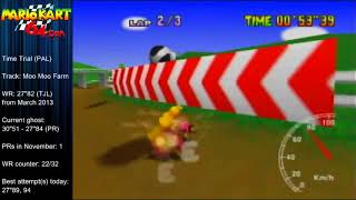 MK64 - World Record tie on Moo Moo Farm - 27"82** (23"14) by Matthias Rustemeyer