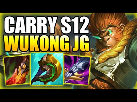 HOW TO PLAY WUKONG JUNGLE & CARRY THE GAME IN S12! - Best Build/Runes S+ Guide - League of Legends
