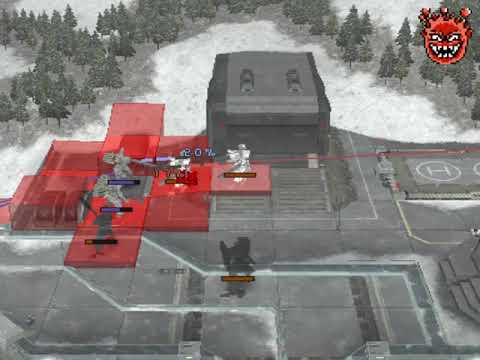 Front Mission 4 (PS2) #37 Sim D07 Fortress Wall Map | Burst Weapons only