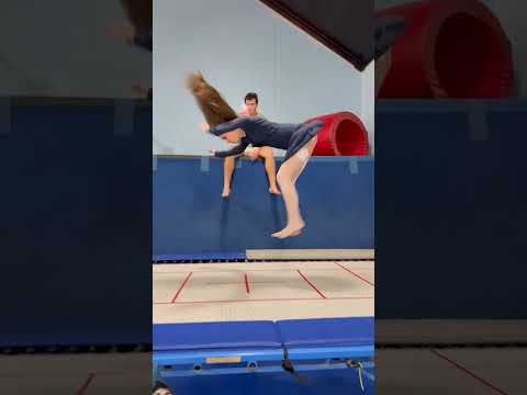 Up skirt #flip #girl #pants #gymnast #trampoline #sports #backflip
