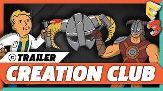 Creation Club For Fallout 4 & Skyrim Special Edition Announce Trailer  | E3 2017 Bethesda Press C…