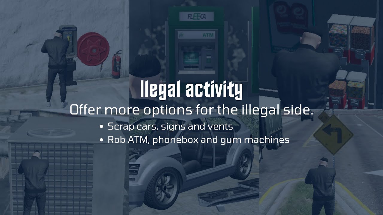 [Update] Ilegal activity | Rob ATM, phonebox, gum machine, scrap sign, vehicles and aircon | All frameworks with OX! thumbnail 2