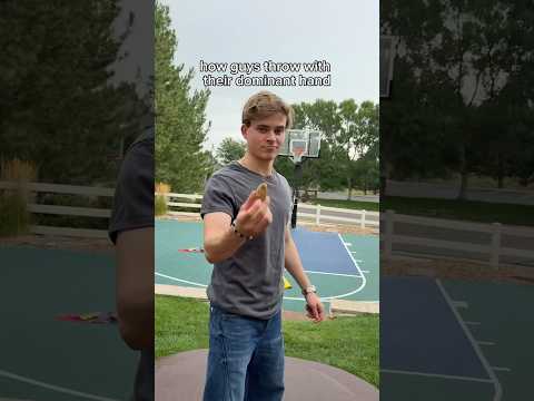 How guys throw with their dominant vs non dominant hand😂