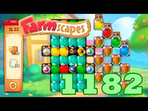 Farmscapes Level 1182 HD Gameplay Walkthrough | 3 - match game | android | ios | pc | GameGo Game