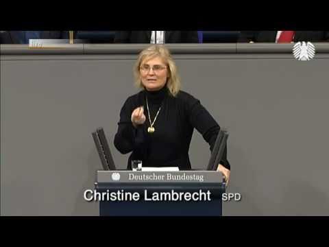 Widerstand gegen Vollstreckungsbeamte - Bundestagsrede von Christine Lambrecht (SPD)