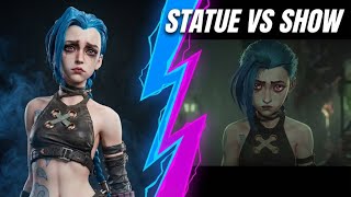 Jinx Statue vs Show Jinx #arcane #comparison #jinx
